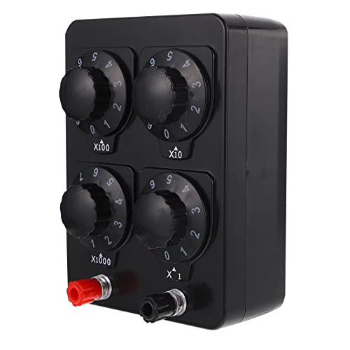 VILLFUL Box Box Resistance Box Variable Resistor Resistor Adjust Variable resistors Ten Years Teaching Instrument Variable Plastic Adjustable Capacitor kit Tool Substitution for Standard