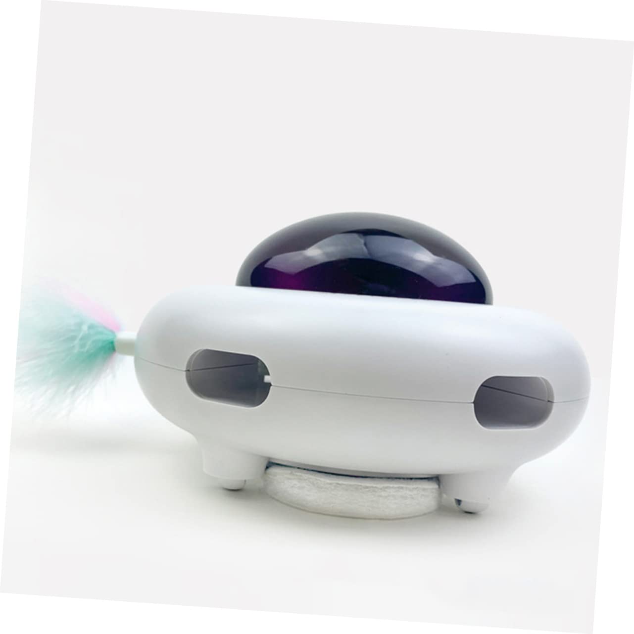 Toddmomy Jouet Automatique pour Chat Jouet Éveil Interactif Amusement pour Chat Roulant Divertissement