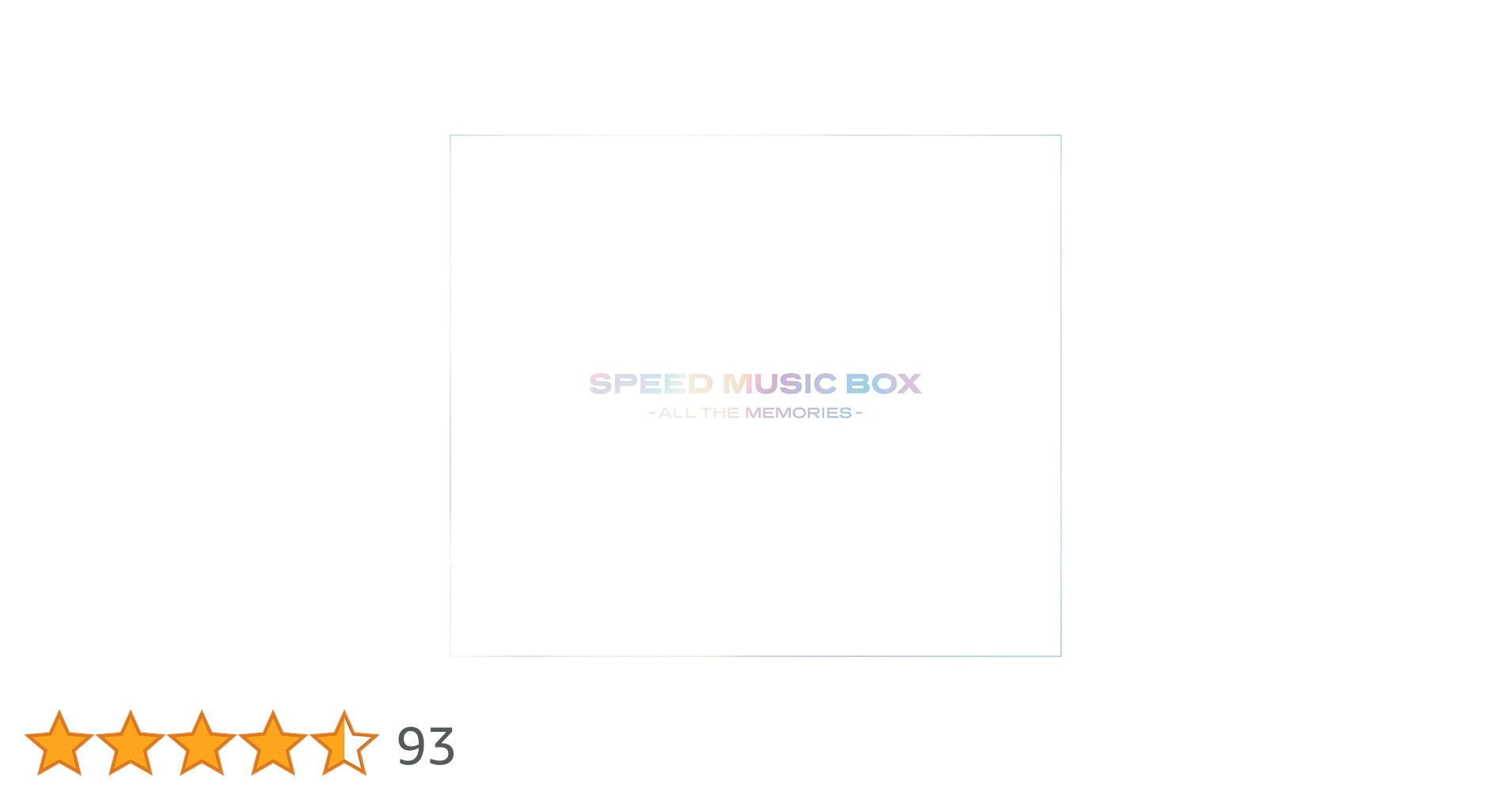 Amazon.co.jp: SPEED MUSIC BOX - ALL THE MEMORIES -(CD8枚組+