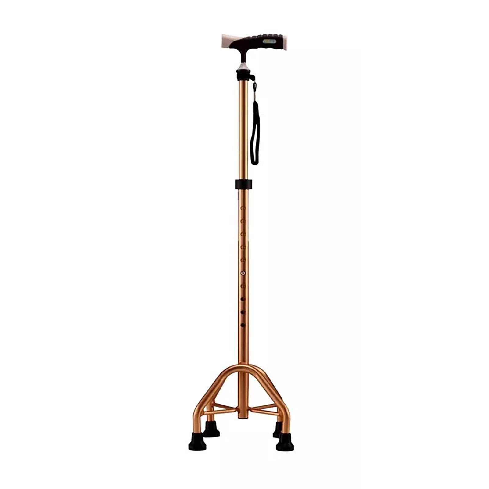 Muletas de bastón de aleación de aluminio, muletas para ancianos, bastón ajustable multifuncional para enviar almohadilla antideslizante