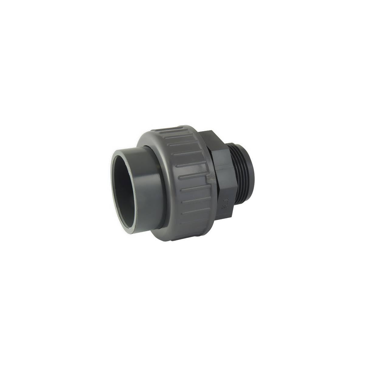 Raccord Union 3 pièces Femelle/​Male en PVC - Ø A: 40mm | Ø B: 1''1/​4
