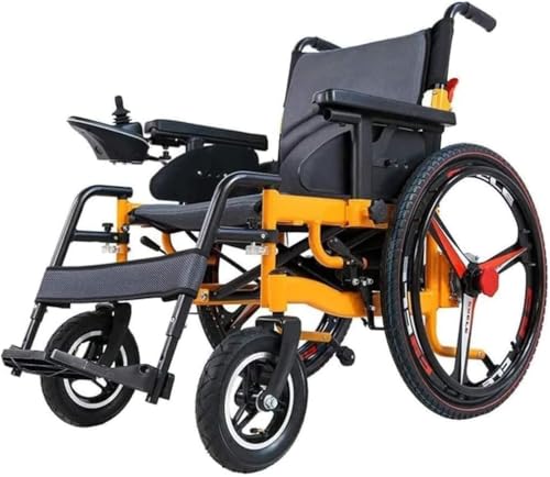 Silla de ruedas eléctrica ergonómica, plegable y ligera con joystick de 360° for personas mayores y adultos con movilidad reducida.