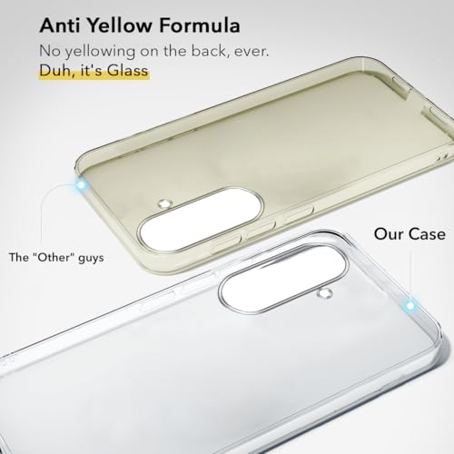 Image of Jkobi Lifetime Anti-Yellow Clear Back Cover Case for Samsung Galaxy S26 Plus (Sleek Hard Crystal | Shockproof and Camera Protection)