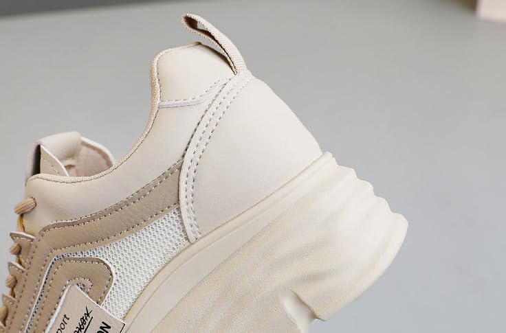 Sneakers for Women Sole Y2K Flat Platform Chunky Style Casual - Tennis & Racquet Sport Non Slip Kawaii Retro Preppy Girls Cute Walking Shoes with Breathable Mesh Lightweight Running Standing All Day4