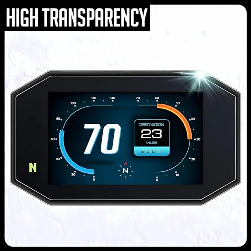 Image of 9H Screen Protector Film For Your AMPERE NEXUS | EX | ST | EV SCOOTER | 7 INCH TFT | LCD Digital Meter Protector | Anti-Scratch TFT Display Cover | HD Clarity Speedometer Film | Scooter Dashboard Accessory