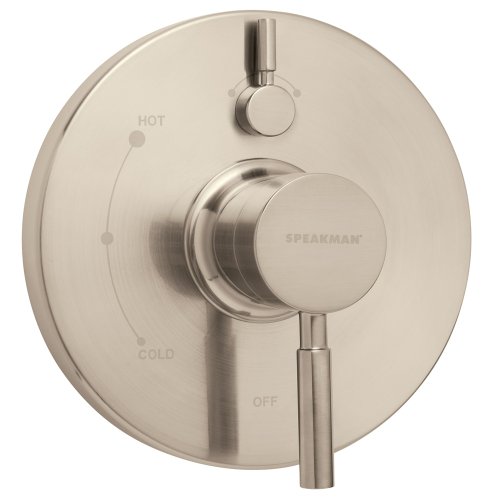 Speakman SM-1400-P-BN Neo Pressure Balance Shower Valve and Trim with Diverter, Brushed Nickel