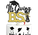 It's Giving B.S. Cake Topper, Congrats Grad, Bachelor of Science Graduate, 2026 College Universary Graduation Party Decorations Supplies