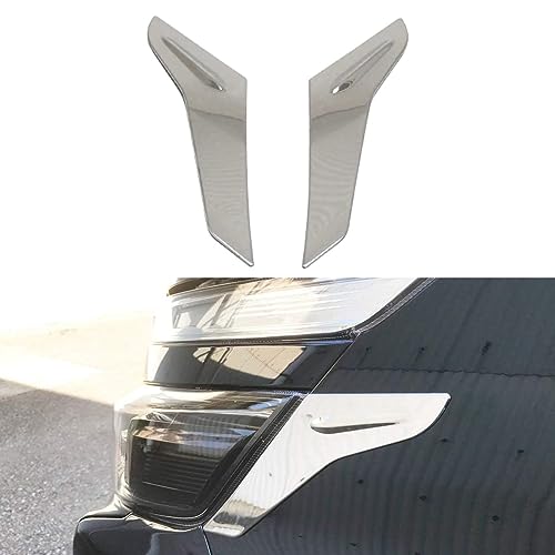 ヘッド ライト サイド ガーニッシュ 適用トヨタヴォクシー VOXY 80 系 85系 外装 ステンレス 製 フロント ヘッドライトトリム サイドガーニッシュ 2PCS