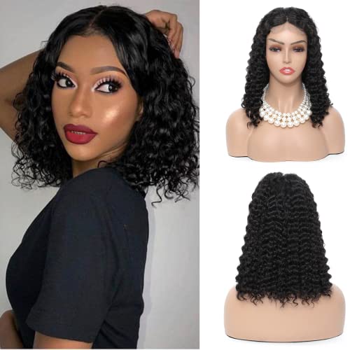 4x4 Deep Wave Lace Front Wigs Human Hair 24 Inch Sunflower Girl Deep Wave Lace Front Wigs Pre-plucked Baby Hair 150% Density Brazilian Deep Wave Lace Closure Wigs For Black Women, 18 inch