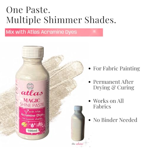 Image of Shimmer Paste for Fabric & Textile Art, 100 ml | Pearl Shine | 100% Permanent