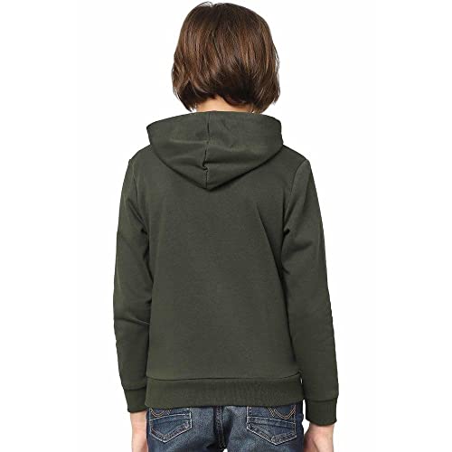 Image of JACK & JONES Boy's Cotton Hooded Neck Sweatshirt