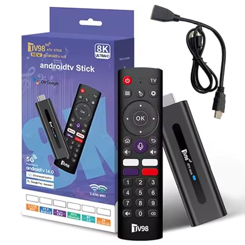 TV Stick 4K 2GB+16GB Control por Voz H313 WiFi5 Banda Dual Quad-Core 64bit HDR10+ Smart TV