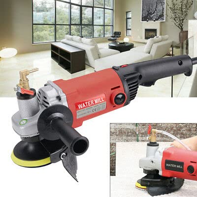 Amoladora de piedra húmeda profesional, 1400 W, 220 V, amoladora de ángulo húmeda, con discos de pulido