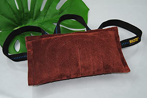 BULLYZEI Beißkissen groß, Leder, 3 Schlaufen, 30 x 18cm