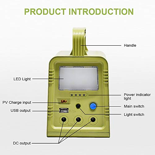 ECO-WORTHY 84Wh Portable Power Station, Solar Generator Lighting Kit with 18W Solar Panel and LED Lamp for Outdoor Camping, Hunting, Home Emergency Power Supply - Image 4