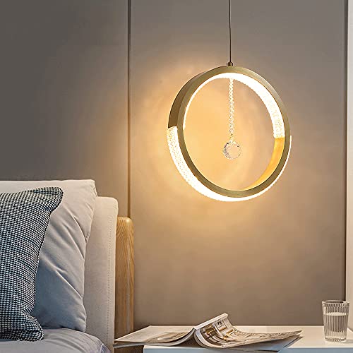 Lámpara colgante de techo LED con diseño de anillo acrílico para dormitorio 3