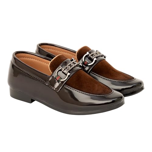 Image of SIYA Freeplay Loafers /Shoes for Boys /Kids, Casual and Party Footwear for Age 2 to 10 Years - Black, Brown, Tan