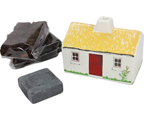 Irish Shopper Turf Peat Incense Ceramic Cottage Gift Boxed Irish Ireland
