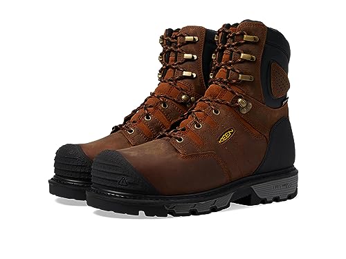 KEEN Utility Camden 8' Waterproof 600G Leather Brown/Black 12 EE - Wide