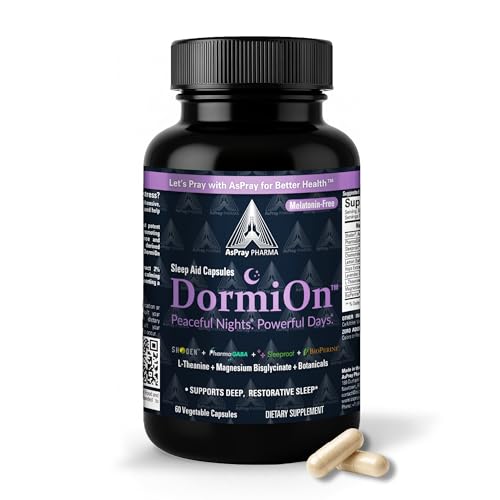 Melatonin-Free Restful Sleep & Restore Herbal Sleep Aid for Adults – Clinically Studied 10-Ingredient Formula for Recovery & Focus with Ashwagandha, GABA, Magnesium & Valerian – 60 Vegan Capsules