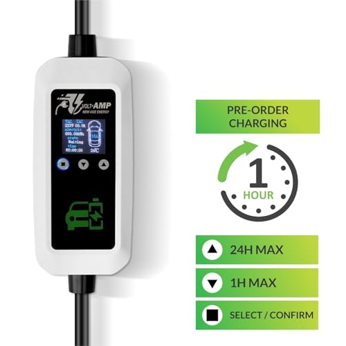 Image of 3.5kW Portable EV Charger - 16A Smart Charging | IP67 Waterproof | Long 5m Cable | Adjustable Current | RCD Safety | 5-Year Warranty | for Tata Nexon, MG ZS, Kia EV6 & More