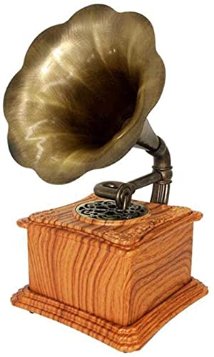 レコードプレーヤー レトロ レトロ蓄音機 レイジークラシック Bluetoothスピーカー ダブルステレオレコード付き ヴィンテージ蓄音機