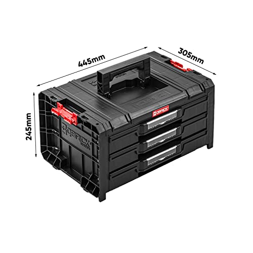 PAFEN Rollende Werkstatt Werkstattschublade - 500 x 325 x 860 mm – Premium Werkzeugkasten auf Rädern mit 9 Schubladen Sehr stabil Chemikalienbeständig Werkstattwagen – Bild 6