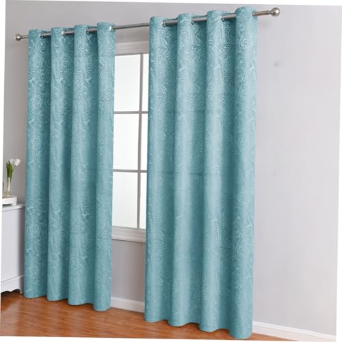 Cortinas opacas decorativas con bolsillo para barra y aislamiento térmico de dormitorio 8