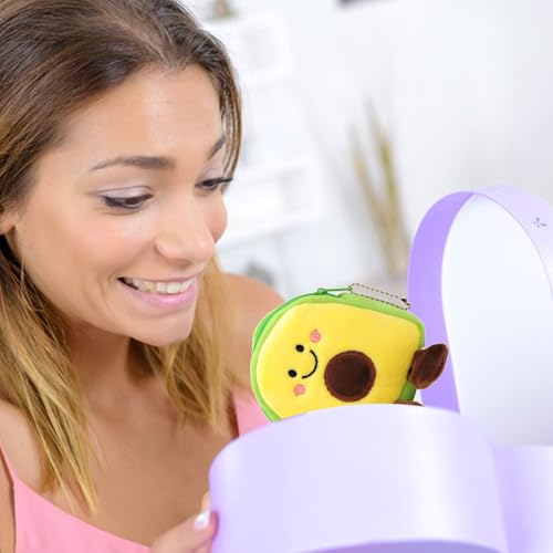 Coin Purse - Plush Coin-s Purse | Fruit Shape Change Wallet | Wallets In Avocado Shape | Interesting Purses-wallet With Large Capacity |Portable Coiin Pouches For Change Coin Cards Keys Lipstick Balm3