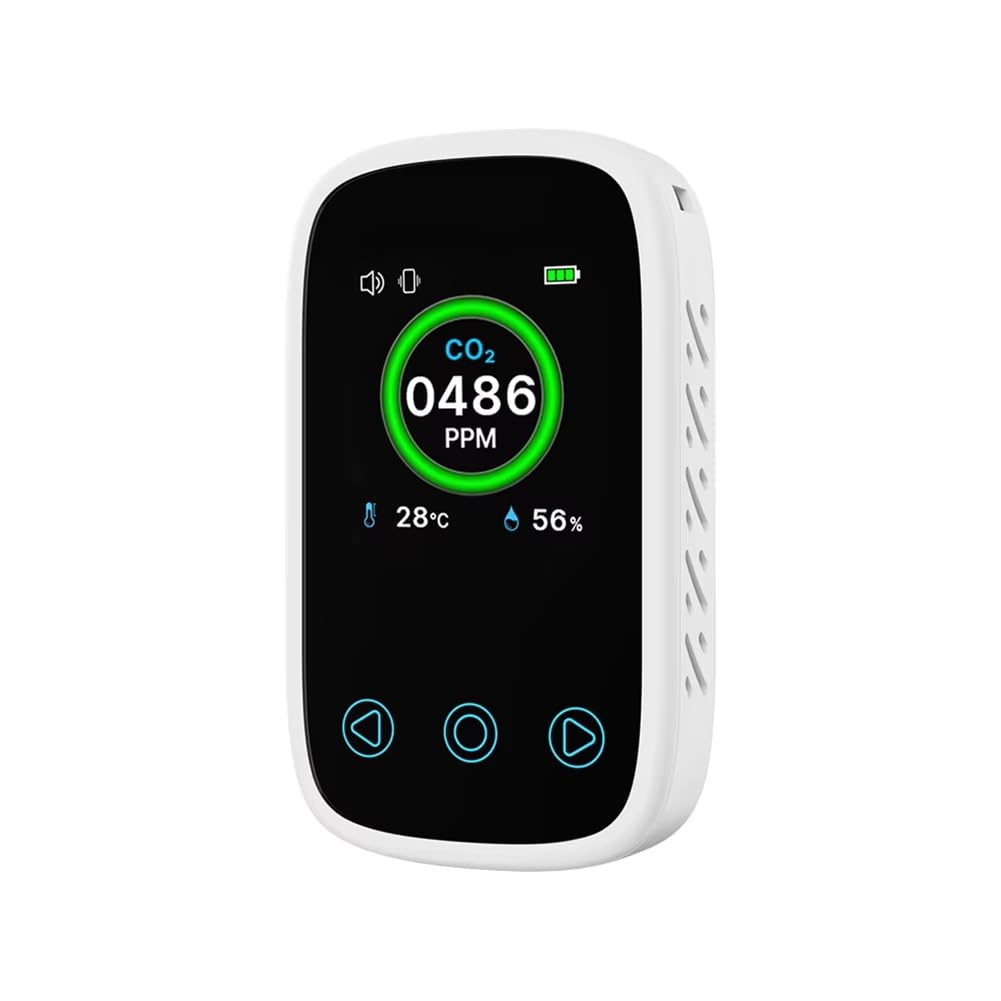Testeur de qualité de l'air NDIR avec écran LCD et thermomètre multifonction