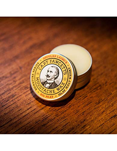 CAPTAIN FAWCETT Cera Bigote Big Peat 15ml, Negro, Estandar