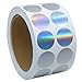 hybsk Argento codifica a colori a pois, Tiny olografico Pois, adesivi, etichette da 1 – totale 1.000 etichette per rotolo 1 roll
