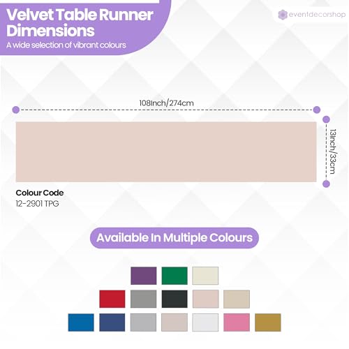 Chemin de table de banquet lot de 5 velours écrasé mariage décoration maison - 3