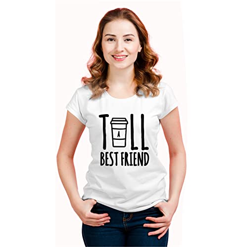 Image of Hangout Hub | Women Tshirts | Tall Short Best Friends | Set of 2