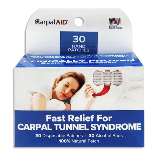Carpal AID Clear Plastic Adhesive Hand-Based Carpal Tunnel Support for
