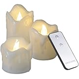 Múltiples aplicaciones: velas votivas LED realistas con diferentes alturas, tienen una sensación de capas. Perfecto para decorar muchas ocasiones, como el hogar, mesa de comedor, dormitorio, citas, boda, Navidad y fiesta, etc.