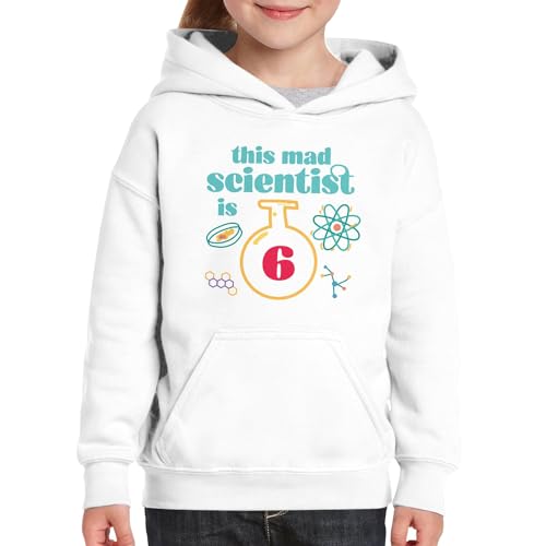 Sweat à capuche enfant This Mad Scientist anniversaire 6 ans science