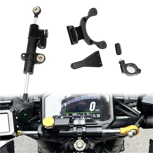 Amortisseur de direction pour Kawasaki Z900 2018-2024 kit support noir