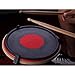 Mugig Drum Practice Pad 12 inch,Classic Stable Pratice Pad with 2 Different Hitting Surfaces, Silent, Damping and Non-slip Drum Pad, Perfect Mimic the Snare Drum Pad (Black & Red)