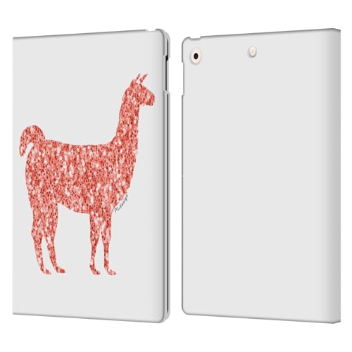 Étui portefeuille en cuir Lama Corail pour Apple iPad 10.2