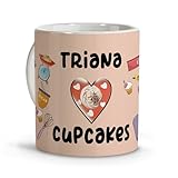 Taza para infusiones original con nombre. Tazas con frases graciosas. Regalos originales mujer. Ideas regalo amiga cumpleaños. Tazas cerámica personalizadas. Caneca. Magdalenas. Taza cupcake