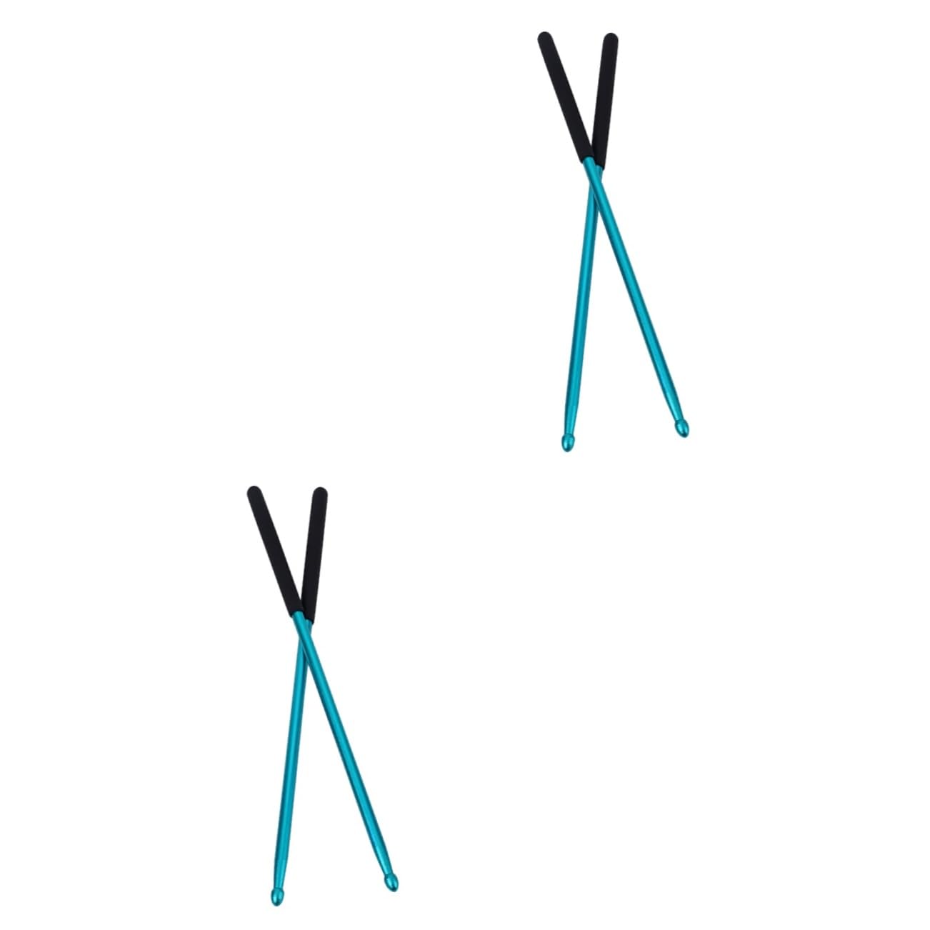 VICASKY 2 Pares baqueta de de aluminio silenciadores de baquetas palos de instrumentos de percusión baquetas de jazz baquetas tambor Práctica de pad de tambor baqueta antioxidante