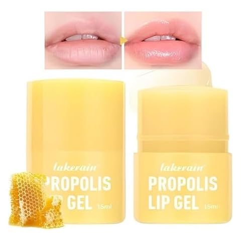 2PCS Propolis Lip Gel,Bee Lip Balm, Long-Lasting Moisturizing Propolis Lip Balm With Stick，Balm For Woman And Girl Cover