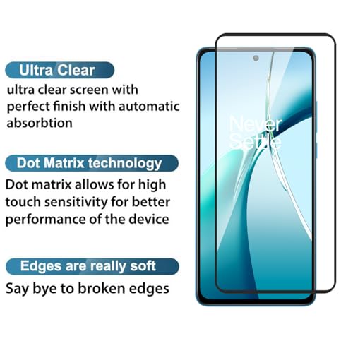 Image of POPIO Military-Grade Gorilla Tempered Glass For OnePlus Nord CE4 Lite | 9H Hardness, Edge-to-Edge, Bubble-Free