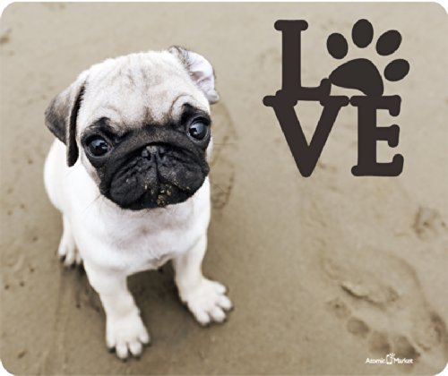 パグLove With Pawマウスパッドby Atomic市場