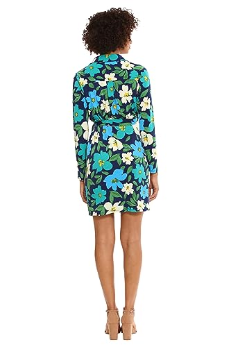 Donna Morgan Womens Long Sleeve Wrap Dress Workwear Career Desk to Dinner Event Party Guest of4