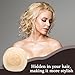 Hair Sponge Filler for Updos - Hair Bumps for Volume Insert of Women, with 105pcs Bobby Pins and U Shape Pin, Pleastic Hair Clips and Comb, Cream White