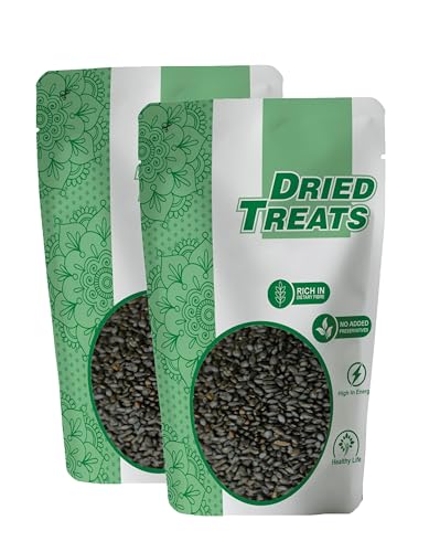 Image of Dried Treats Dried Fruits Nuts And Seeds (Sabja /Basil Seeds, 400g (2x200g))