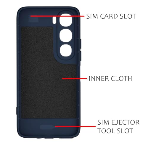 Image of Shockproof Case Compatible with Vivo Y31 5G | Full Camera Protection | TPU Flexible Back Cover for Vivo Y31 5G (Steel Blue)
