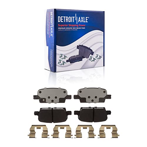 Image of Detroit Axle - Brake Pads for 16-21 Chevrolet Malibu with Manual Parking Front and Rear Ceramic w /Hardware 2016-21 Replacement
